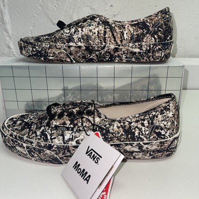 Vans x MoMA Jackson Pollock Authentic Sneakers Shoes 1950 Men's 7.5 Women 9