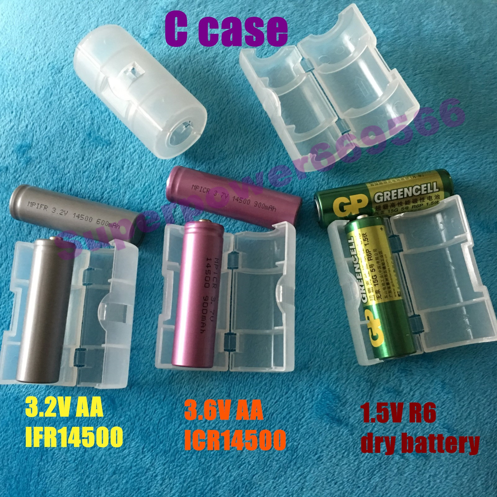 AAA to AA LR6 Cell Battery Adapters Holder Converter Spacer Switcher