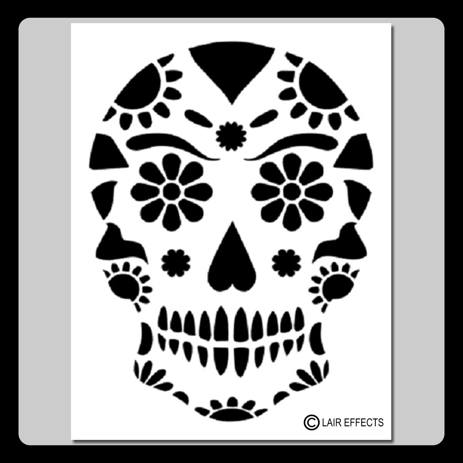 7-x-9-floral-sugar-skull-face-stencil-day-of-the-dead-mexican-halloween-death-ebay