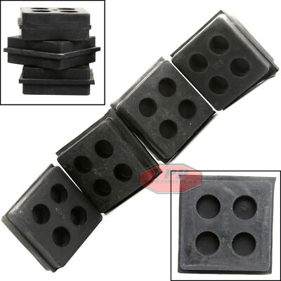 4 Heavy Duty Anti Vibration Isolation Rubber Pads 2'' x 2'' x 3/4''
