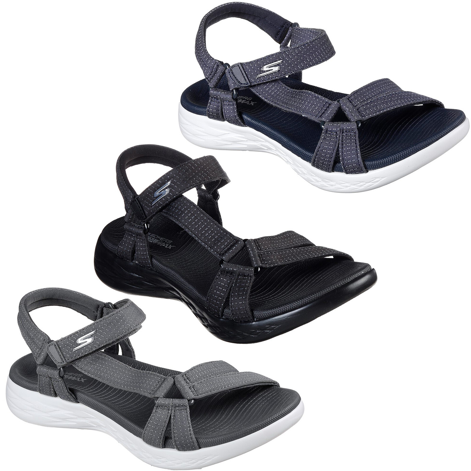 skechers memory foam sandals