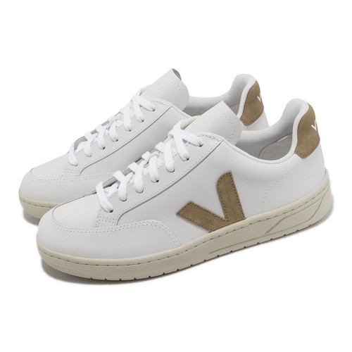

Veja V-12 Leather White Dune Olive Мужская повседневная обувь для образа жизни Кроссовки XD0202896B, Белый, V-12 Leather