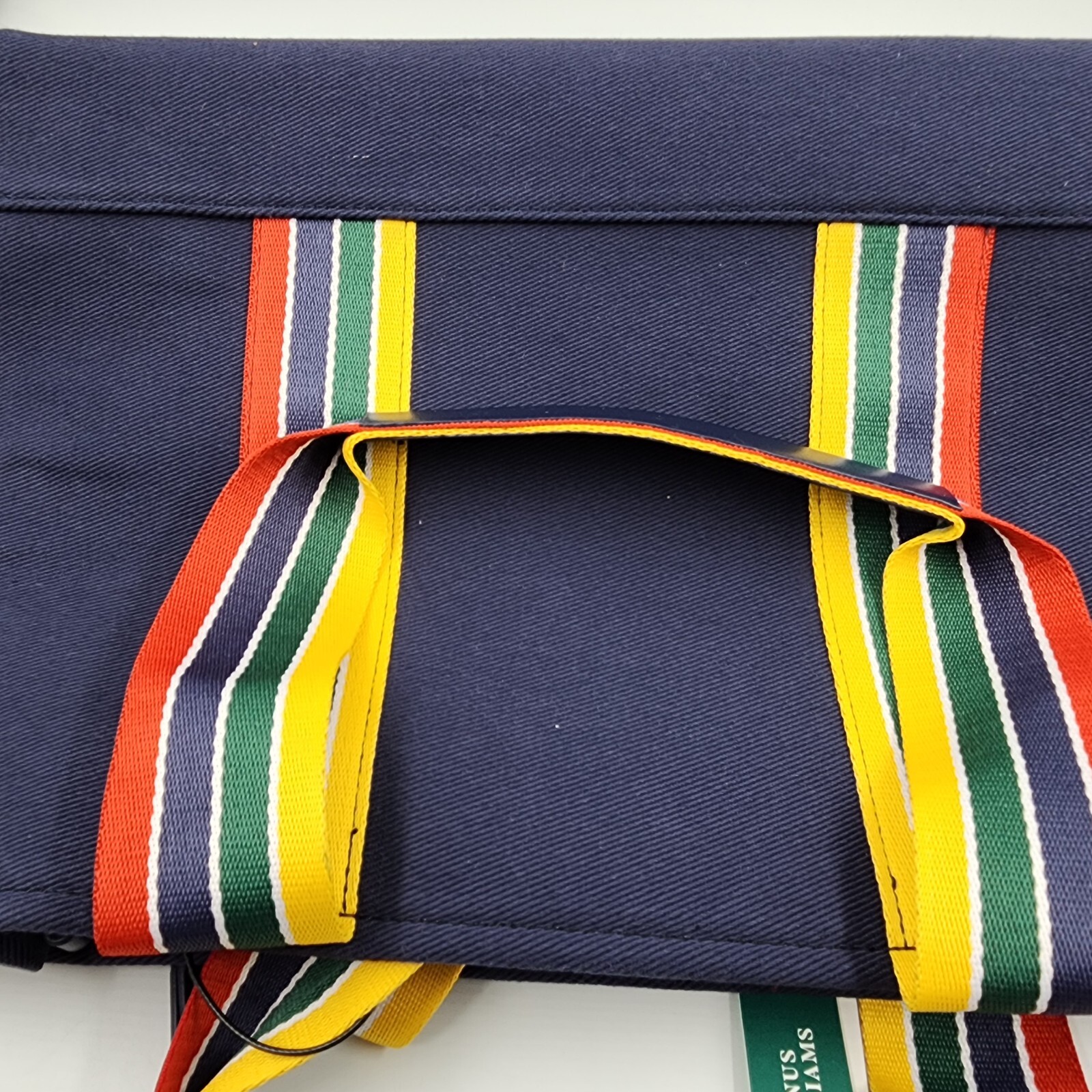 AQUA x Venus Williams Tote Bag Women's Blue Rainbow Removable Strap Zip Closure - Picture 7 of 16