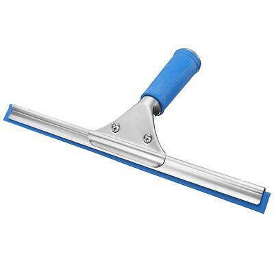 Shower Window Squeegee Stainless Steel Cleaning Tool 11.81 Inch Blue