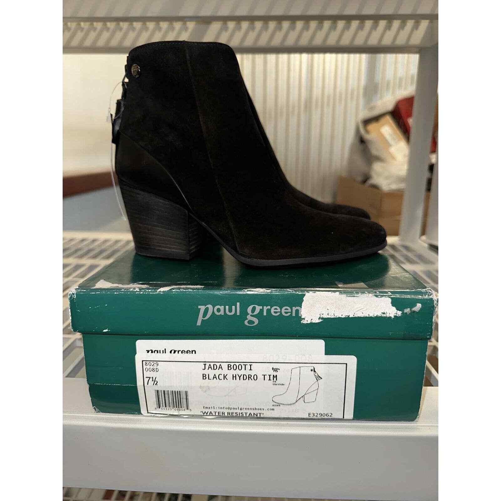 

Женские водостойкие ботинки Jada Paul Green, черные 37,5 евро США 7,5, Черный