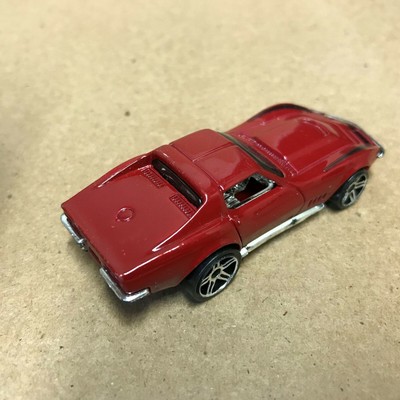 Red '69 Corvette Hot Wheels Loose Diecast Car HA