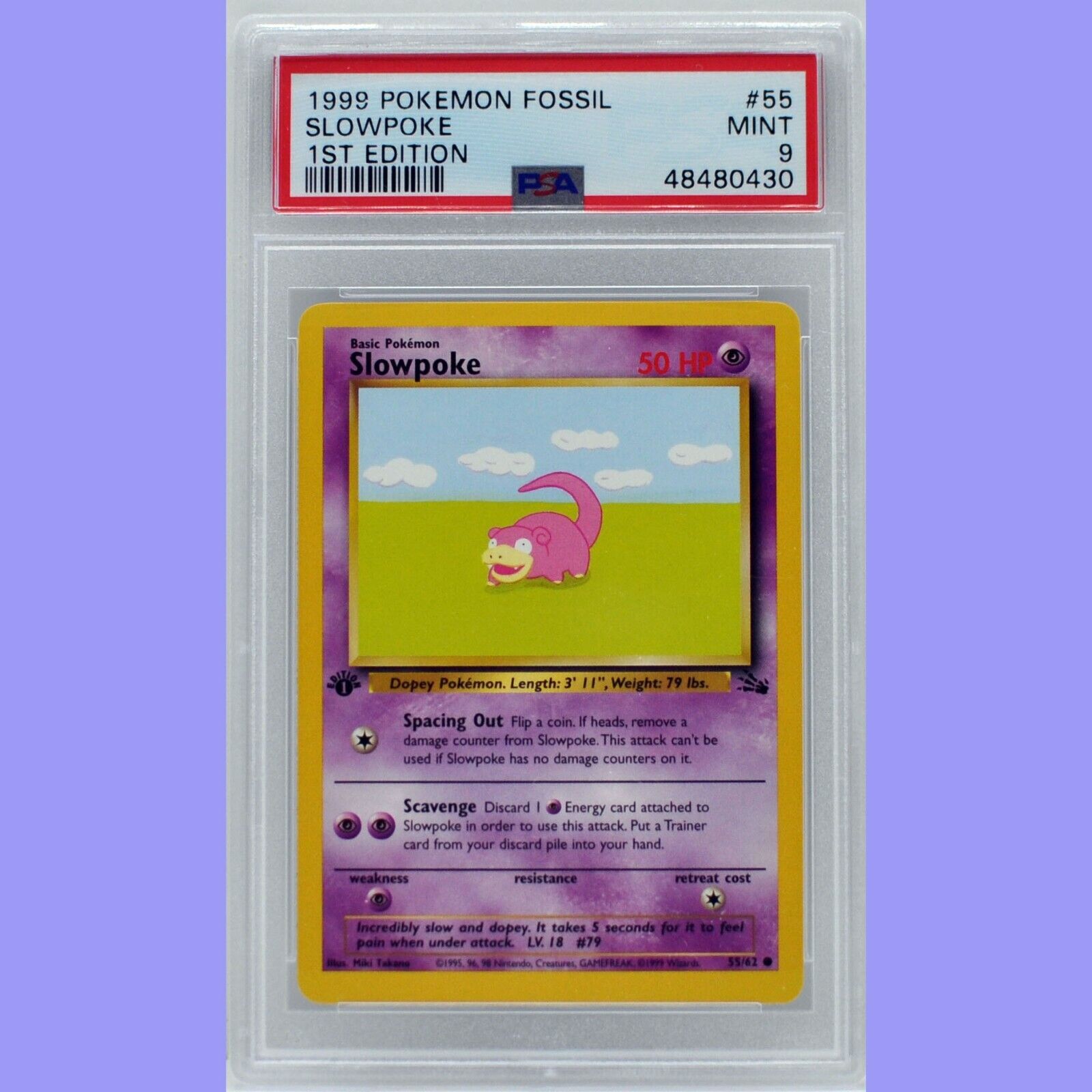 Pokemon 1st Edition Slowpoke 55/62 Fossil PSA 9 MINT | eBay Pokemon 1st Edition Slowpoke 55/62 Fossil PSA 9 MINT | eBay