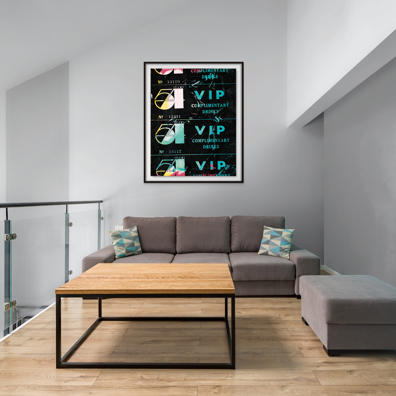 Andy Warhol - VIP Ticket Studio 54, Giclee Print, Disco Music Poster, Wall Decor