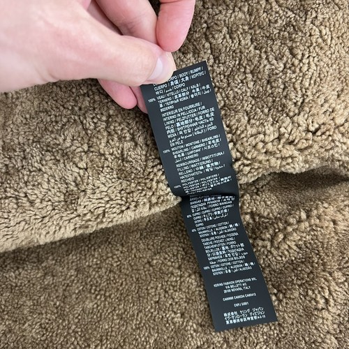 Pre-owned Saint Laurent Suede Shearling Jacket In Small And Medium In Brown