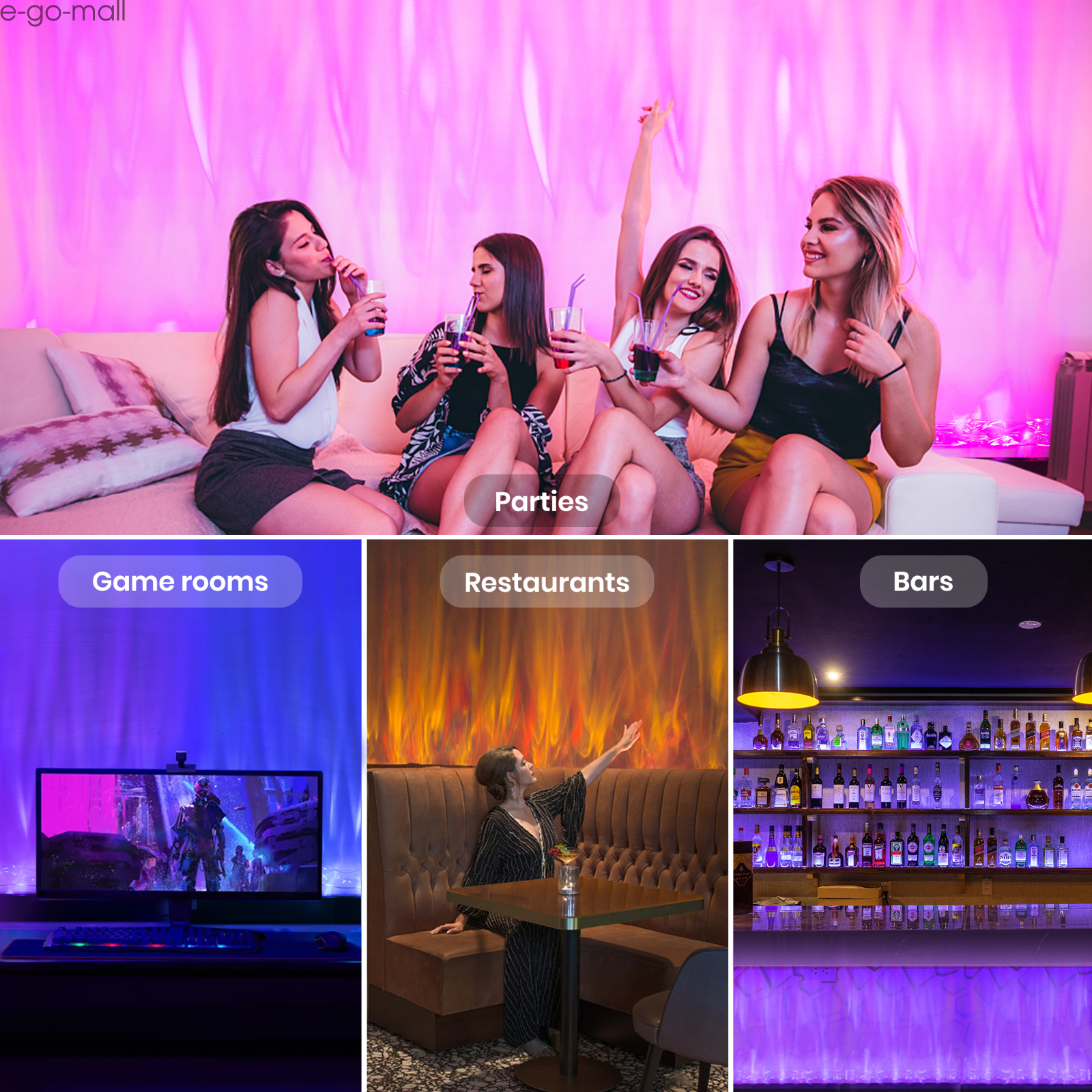 33/39in RGBW Ocean Wave Light Colorful Water Ripple Light Projector Music Sync