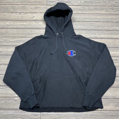 Champion Reverse Weave Hoodie Sweatshirt Mens Sz Large Black Champion Reverse Weave Hoodie Sweatshirt Mens Sz Large Black