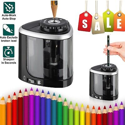 Automatic Electric Pencil Sharpener For Kids Battery Operated Home School Office