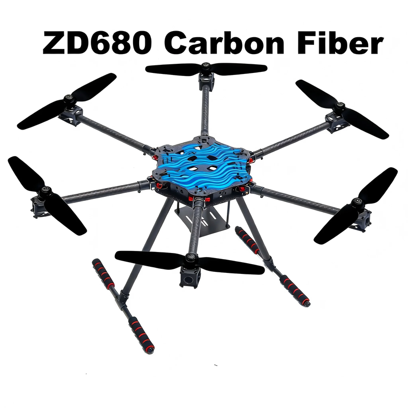 ZD680 PRO M10 Full Carbon Fiber Hexa-Rotor Foldable Arm Hexacopter Frame Kit PI