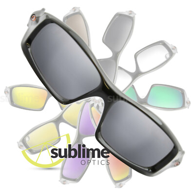 POLARIZED Metallic Silver Mirror Replacement Lenses For Oakley Monster Pup