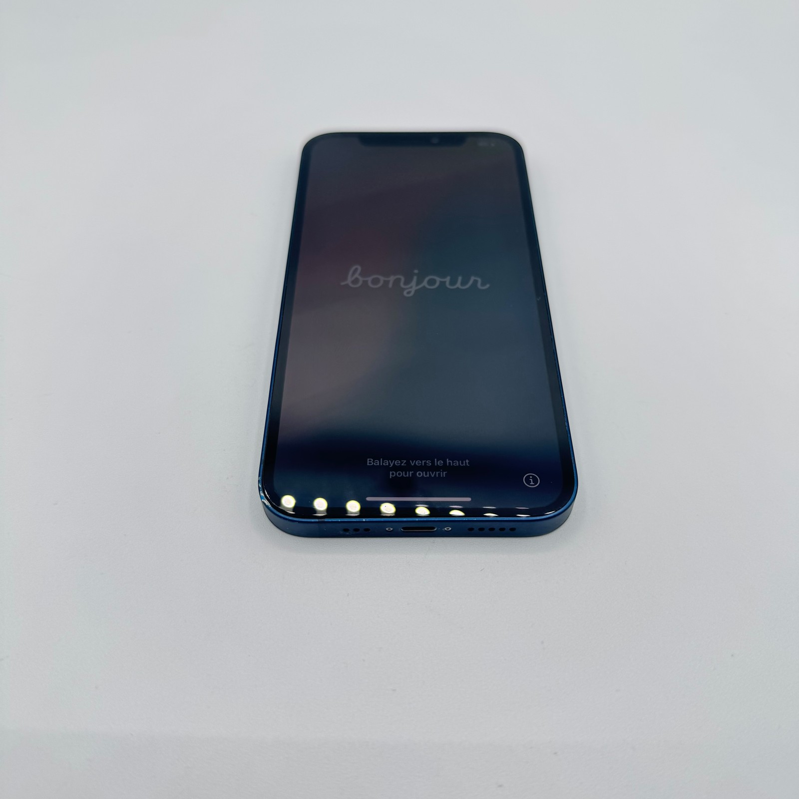 Apple - R.s ipone 12 blue 64gb Pre-Owned Apple iPhone 12 - Carrier Unlocked - 64 GB Blue