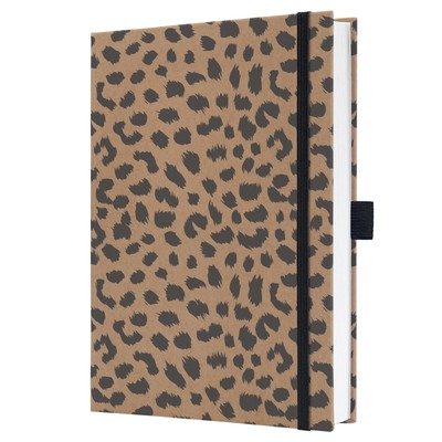 SIGEL JN851 Jolie Notebook, Pure Cheetah, Lined, 15,2 x 20,3 cm, hardcover, 192 