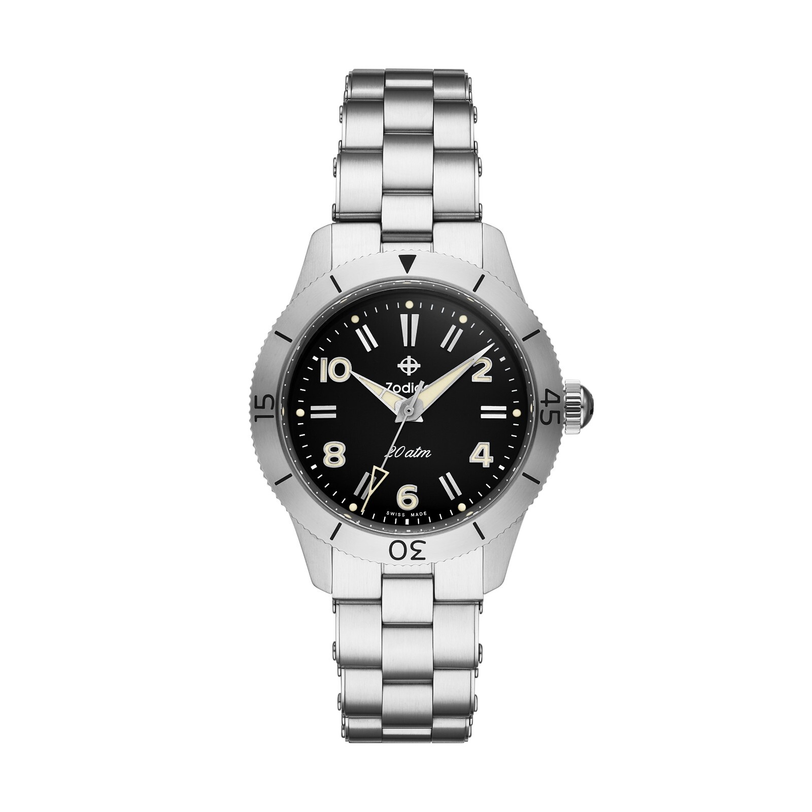 Pre-owned Fossil Zodiac Automatic Manual Diver Watch Ref 691 36mm Zo0001