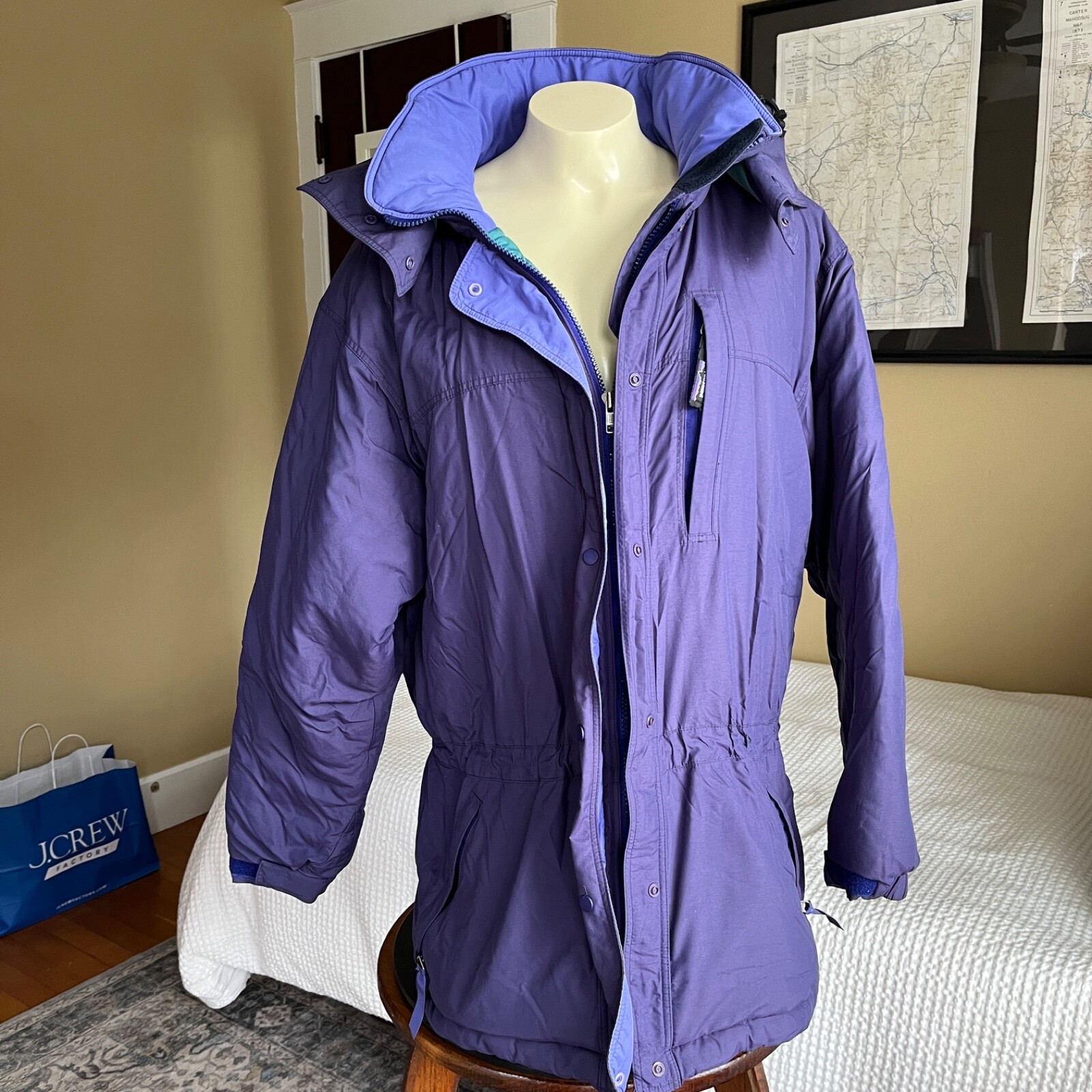 VTG Patagonia Women's Sz. M Guide Parka Purple Zip-Off Hood VTG Patagonia Women's Sz. M Guide Parka Purple Zip-Off Hood