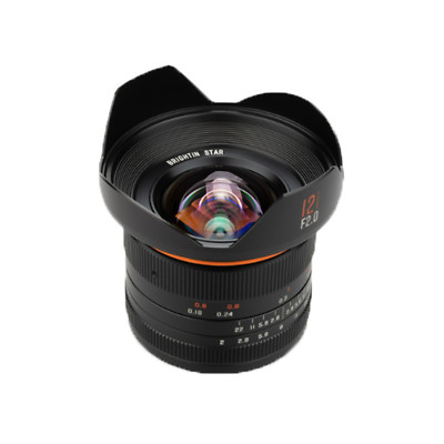 Brightin Star 12mm f/2.0  APS-C Lens for E/Z/M/X/RF/M4/3-Mount Wide Angle Lens