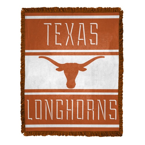 Тканое жаккардовое одеяло Northwest NCAA Texas Longhorns с носовыми снастями