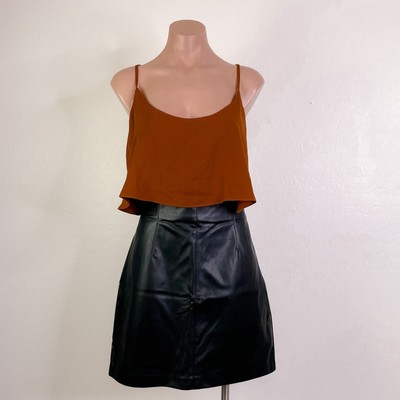 City Chic Cami Sweet Tier Sleeveless Tank Top Shirt Shell Spice size XS 14 NWT