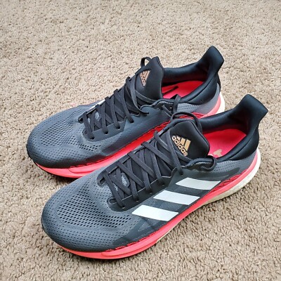 Adidas Solar Glide St 3 Shoes Women's 10 Gray Pink Sneakers Athletic FV7252