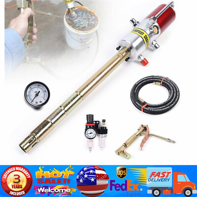 Air Operated Pneumatic Oil Transfer Pump Drum Pump Heavy Duty 35mm 30-40MPa 50:1
