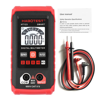 HABOTEST HT123 Digital Multimeter Auto Range Multi-meter 2,000 Counts M1W3