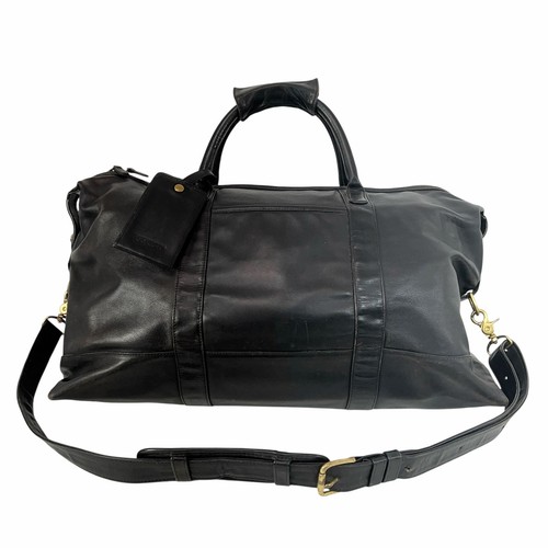 COACH 3440-381 Black Leather Duffle Bag Glove-Tanned USA