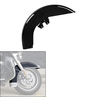 Vivid Black Front Fender Fit For Harley Touring Electra Glide Road King 89-13 11
