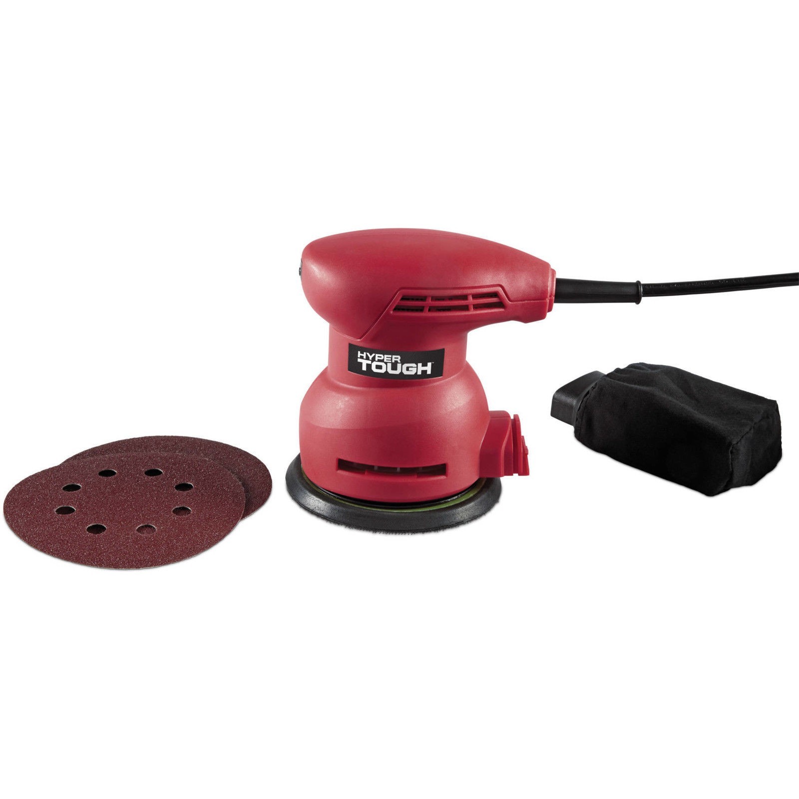 Hyper Tough 2.4 Amp Random Orbit Sander Corded Electric Palm Sander NIB