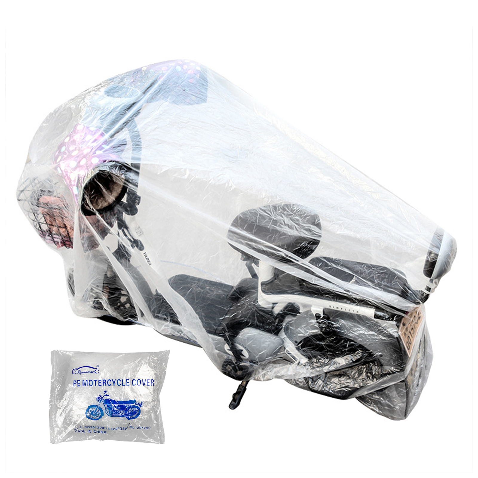 Clear Waterproof Dustproof Motorcycle Cover for Motorbike, Sport Bike,Scooter