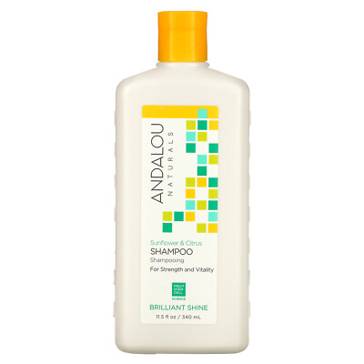 Shampoo, Brilliant Shine, For Strength and Vitality, Sunflower & Citrus, 11.5 fl