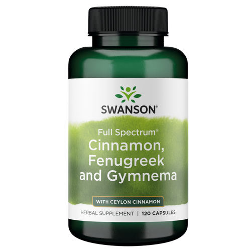 Swanson Full Spectrum Cinnamon, Fenugreek и Gymnema 120 капсул