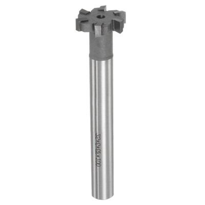 6mm Depth 25mm Cutting Dia 12mm Shank Carbide Tip 6 Flute T Slot Milling Cutter