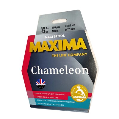 Maxima Chameleon Bulk Fishing Line 600 Metre Spools Brown Fishing Line