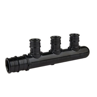3 Ports Pex-A Expansion Poly PPSU Closed Manifold 3/4 Trunk 1/2'' Port 3 Ports
