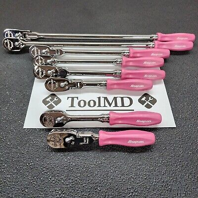 Snap-on Tools NEW 8pc PEARL PINK Hard Handle 3/8 Snap-on Tools NEW 8pc PEARL PINK Hard Handle 3/8