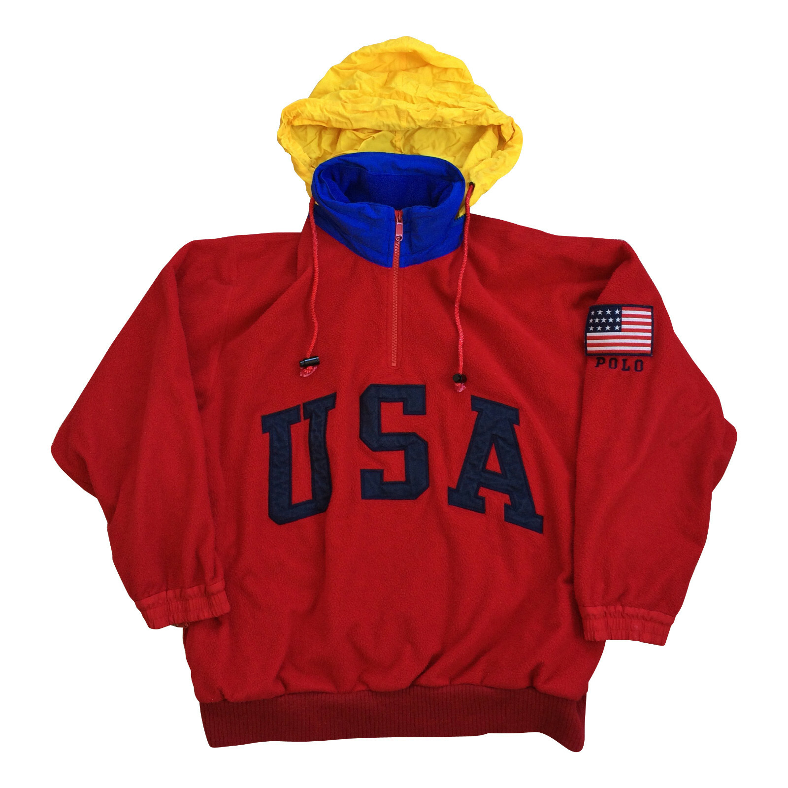 Vtg 90s POLO Ralph Lauren Superman USA Fleece - Sport Ski Vtg 90s POLO Ralph Lauren Superman USA Fleece - Sport Ski