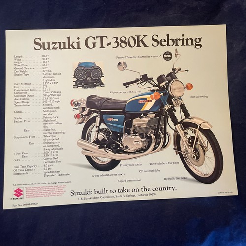 SUZUKI GT380 タンク 黒/金 GT380 東京本店 ゴールドB3カラー｜SOLD OUT｜旧車・絶版バイク