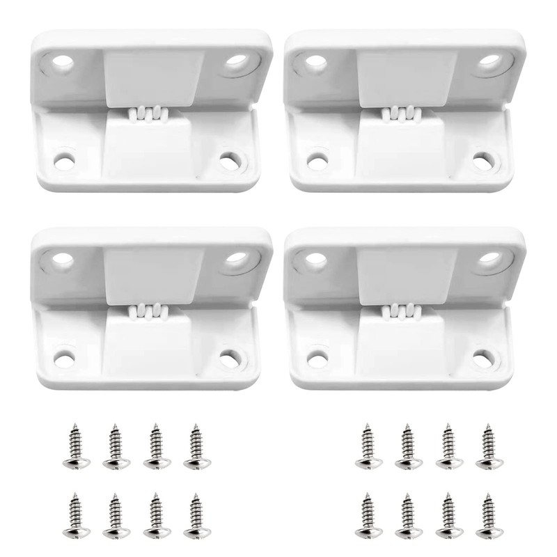 Cooler 4 Plastic Hinges 16 Screws-Hinge Set Replacement-Ease Exchange for Outdoo
