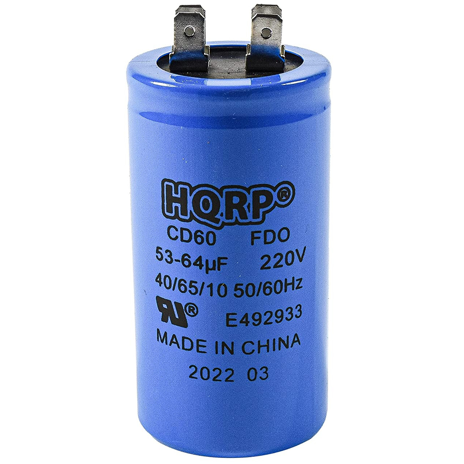 53-64uf CD60 220V Start Capacitor for 1/2 Hp Garage Door