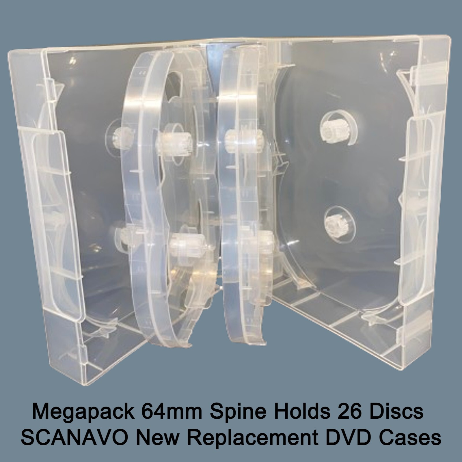 Waive 「CASE  OF Waive」DVD 26 Way Clear Megapack DVD 64mm [26 Discs] New Empty