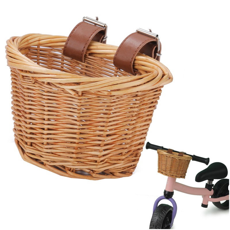 Bicycle Front Basket For Kids Bike Scooter Waterproof Durable Handmade Basket