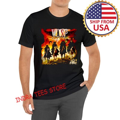 WASP Babylon Black T-Shirt Size S - 5XL