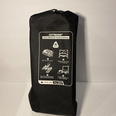 Hutmang Portable Stadium Bleacher Cushion Seat  - Black