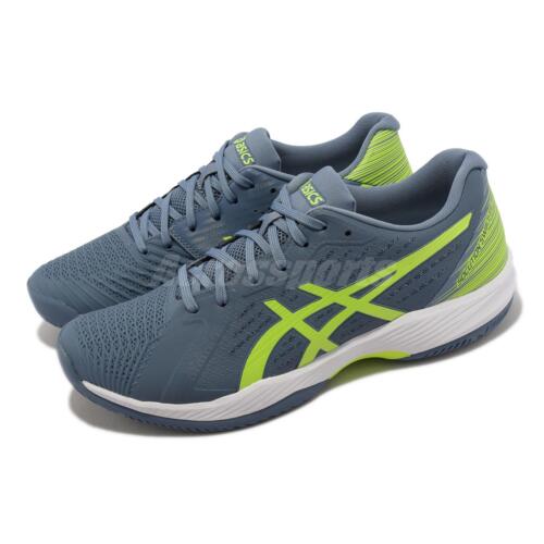 

Мужские теннисные кроссовки Asics Solution Swift FF Steel Blue Hazard Green White 1041A298-401, Синий, Solution Swift Ff