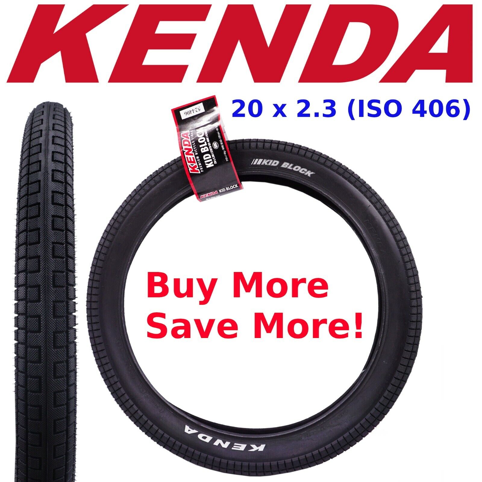 Kenda K1040 Kid Block Sport 20x2.3 Street Park Urban Tire Kenda K1040 Kid Block Sport 20x2.3 Street Park Urban Tire