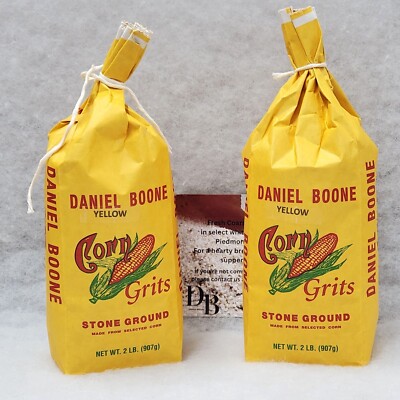 Daniel Boone Fresh Coarse Stone Ground Yellow Grits 2/2 Lb Bags