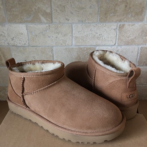 UGG Classic Ultra Mini Chestnut Water-resistant Suede Boots